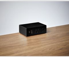 Miki 3 Port - Black - Edge Mount