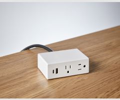 Miki Monument Mount - White - 2 Power - 1 USB-A+C